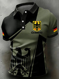 Poloshirt für Herren mit deutschem Patrioten-Print
