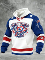 Men's Sporty Printed Hoodie