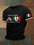 Men's Mexican Flag Print T-Shirt