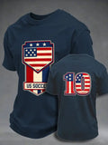 Men'S USA Football Lover Art Printed Polo Shirt
