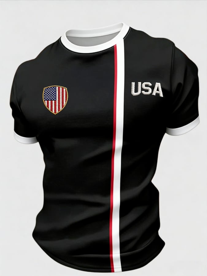 Men's Soccer 2026 USA Flag  T-Shirt