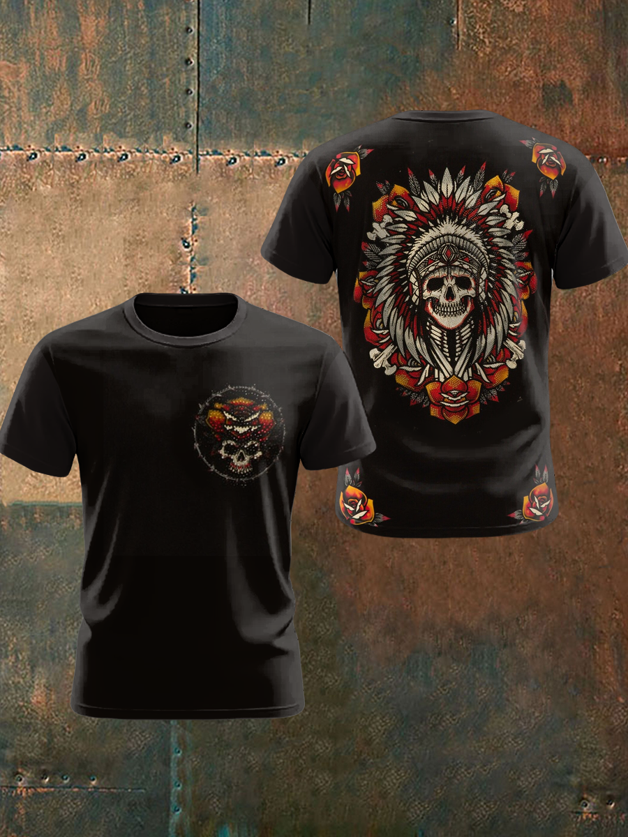 Men's Mexican Maya Art Printed T-shirt