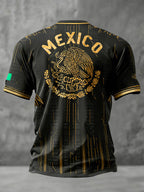 Men's Mexico Football Lover Printed T-shirt