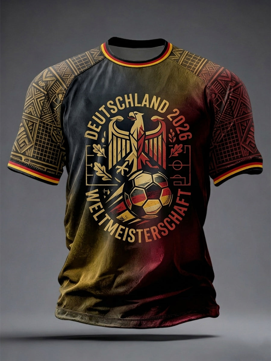 Men's Germany Football Lover Short Sleeves T-shirt