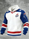 Men's Sporty Printed Hoodie