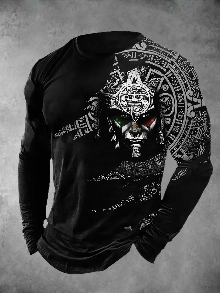Men's Aztec Long Sleeve T-Shirts