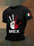 Men's Mexican Culture Design Casual Sports Short-Sleeved T-Shirt