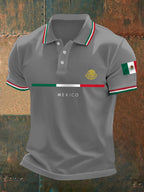 Men's Mexico Flag Print Casual Top