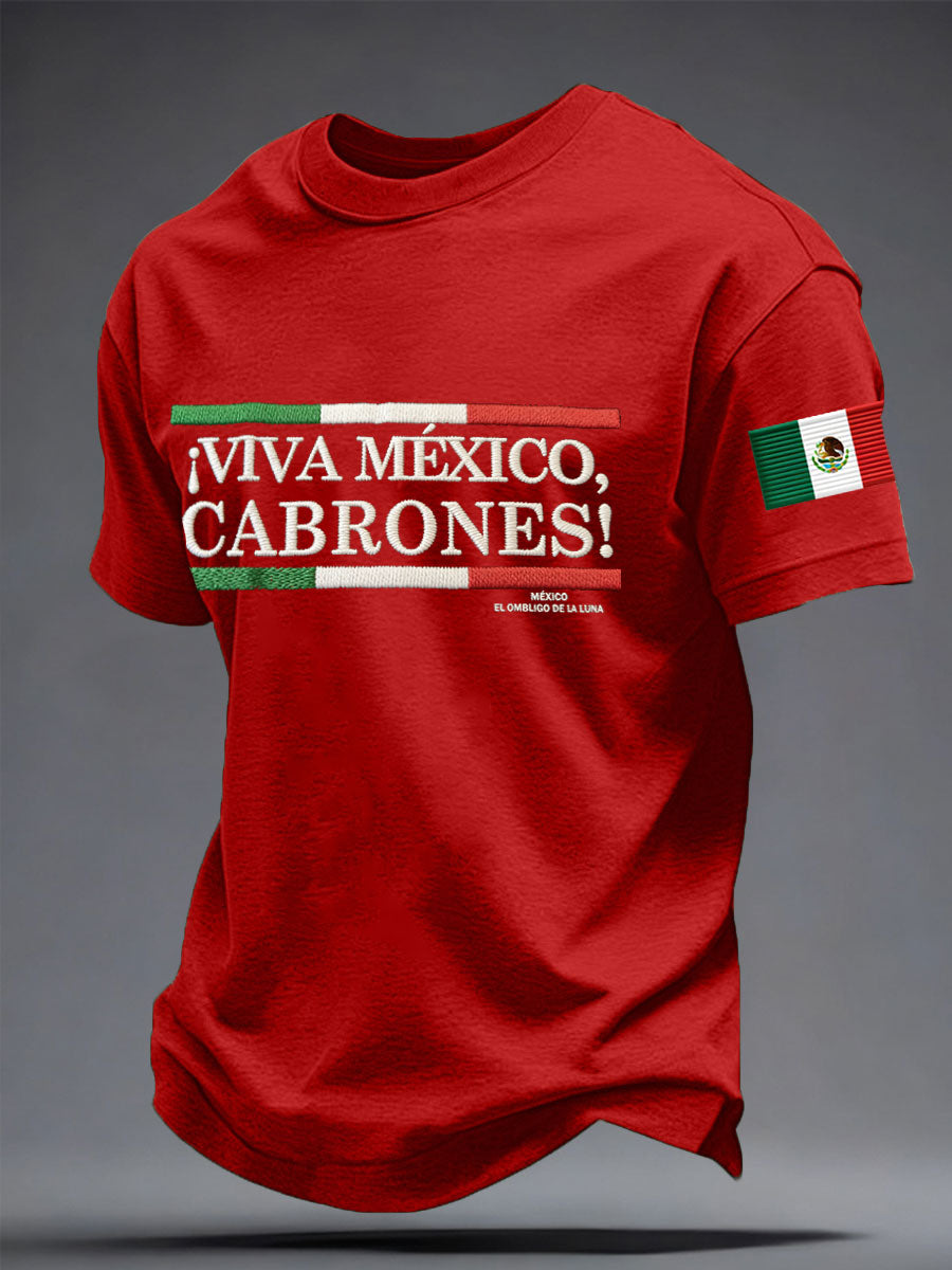Men's Mexico Baseball Lover Printed T-shirt