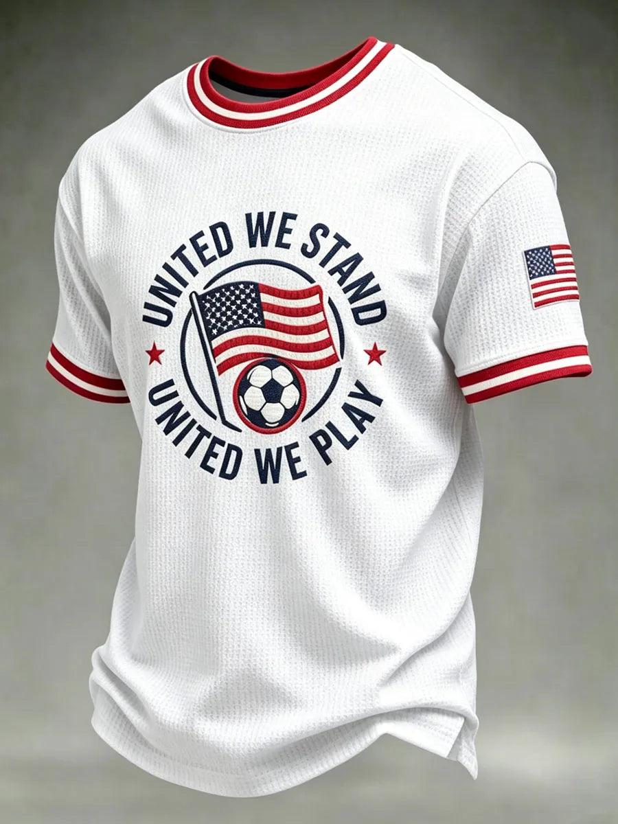 Men'S USA Football Lover Art Printed Polo Shirt