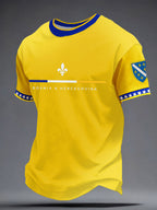 Men's Bosnia ZMAJEVI Football Lover Printed T-shirt