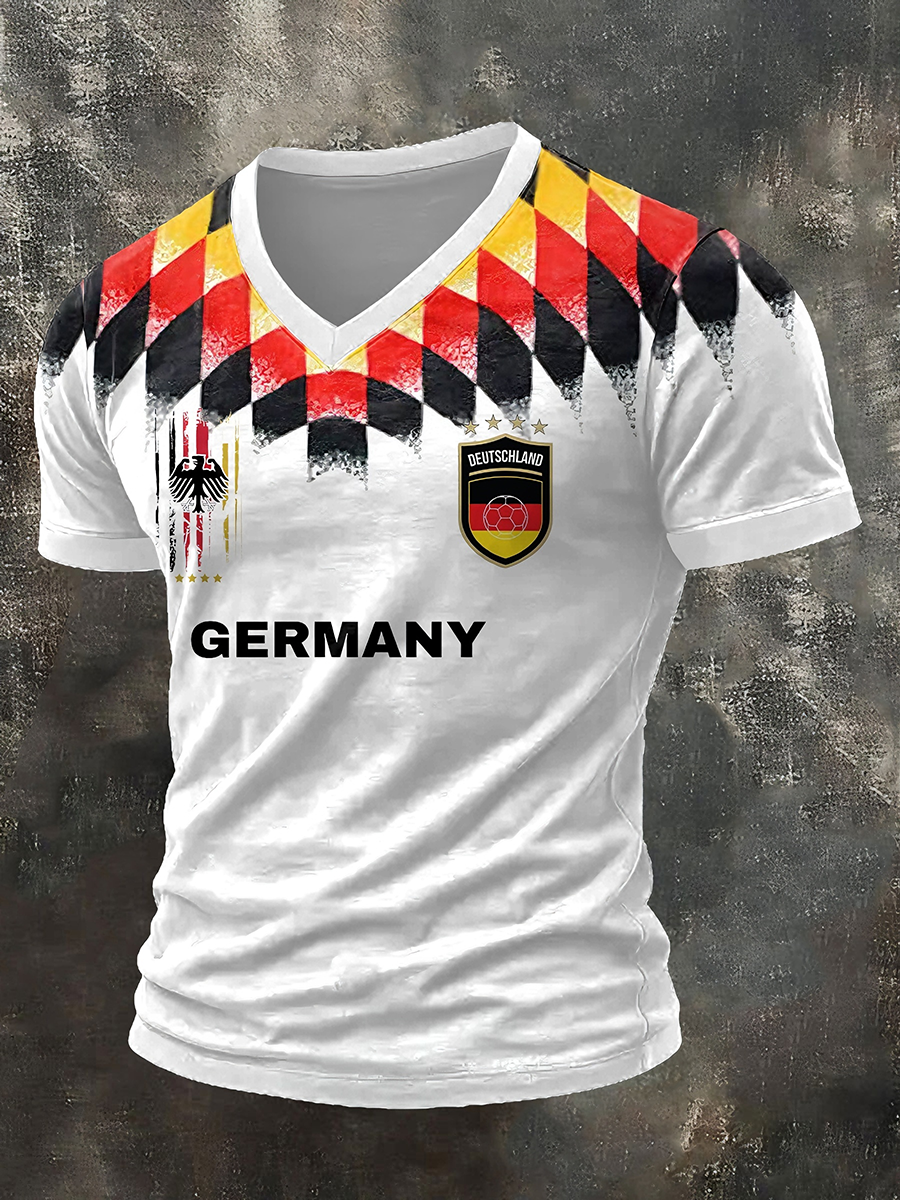 Men's German   2026 V-neck T-shirt