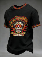 Men's Cinco de Mayo Print Casual T-Shirt