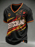 Men's German Football Lover Print T-Shirt