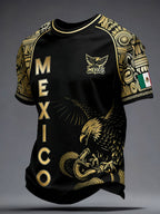 Men's Mexico Football Lover Printed T-shirt