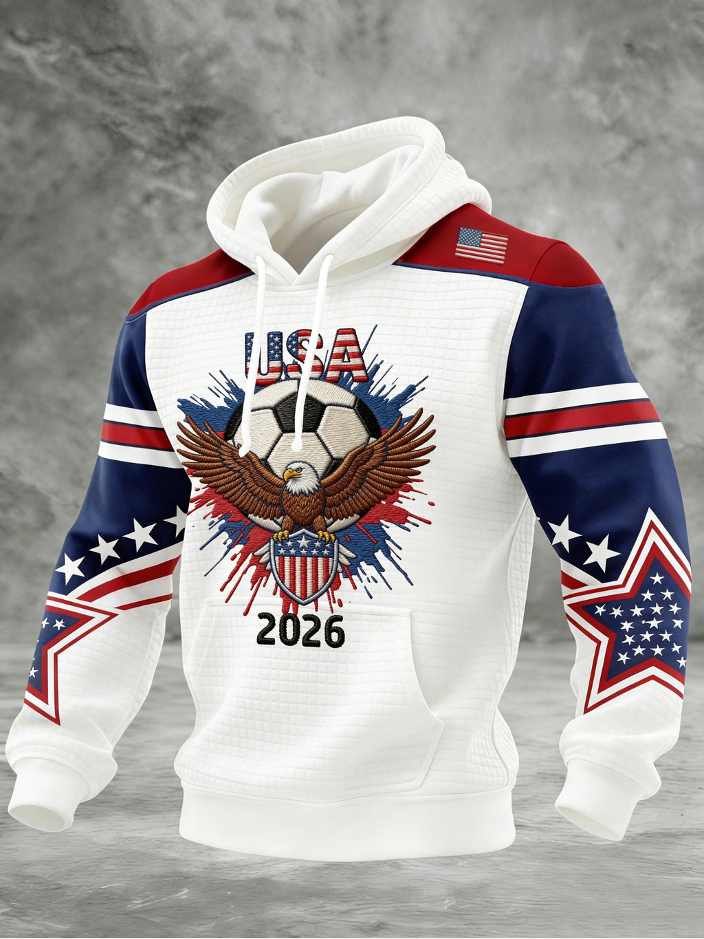Men's Sporty Printed Hoodie