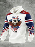 Men's Sporty Printed Hoodie