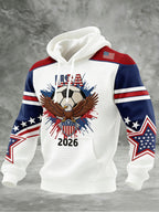 Men's Sporty Printed Hoodie