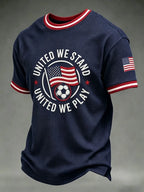 Men'S USA Football Lover Art Printed Polo Shirt