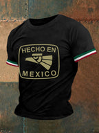 Men's Funny Hecho En Mexico Print Casual Tee