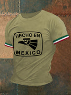 Men's Funny Hecho En Mexico Print Casual Tee