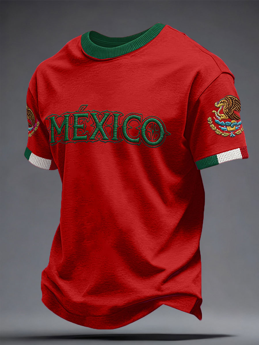 Unisex Mexico Football Lover Printed T-shirt