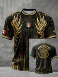 Men's Mexico Football Lover Printed T-shirt