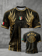 Men's Mexico Football Lover Printed T-shirt