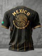 Men's Mexico Football Lover Printed T-shirt