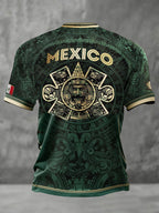 Men's Mexico Football Lover Printed T-shirt