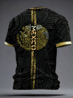 Men's Mexico Football Lover Printed T-shirt