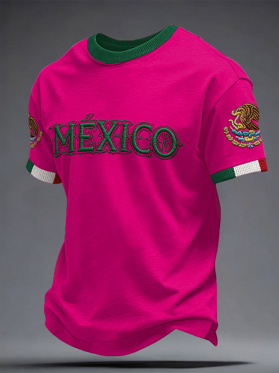 Unisex Mexico Football Lover Printed T-shirt