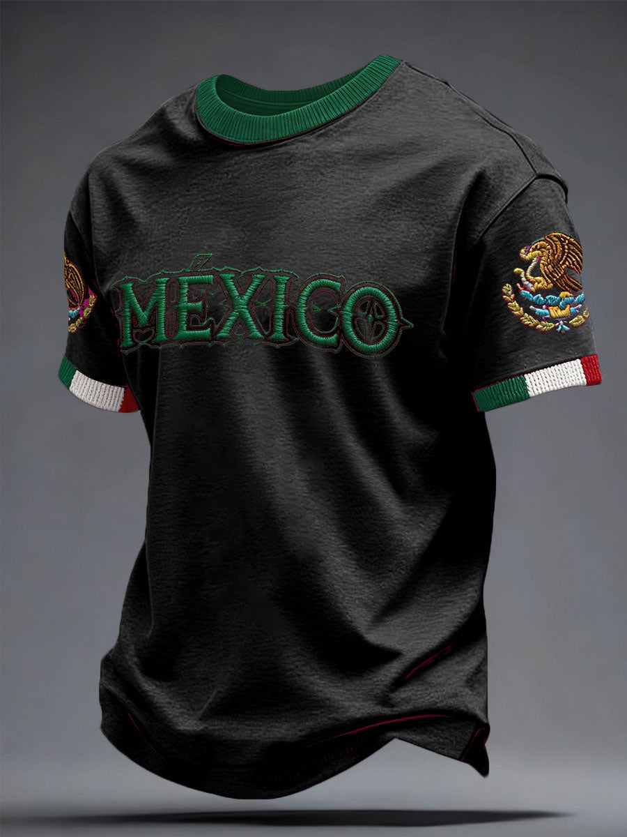 Unisex Mexico Football Lover Printed T-shirt