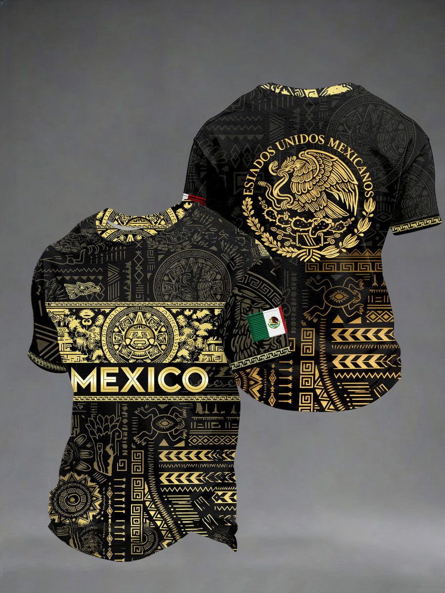 Men's Mexico Baseball Lover Print short sleeves t-shirt