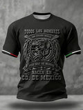 Men's Mexico Football Lover Printed T-shirt