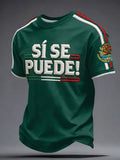 Men's Mexico Football Lover Printed T-shirt