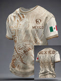 Men's Mexico Football Lover Printed T-shirt