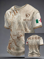 Men's Mexico Football Lover Printed T-shirt