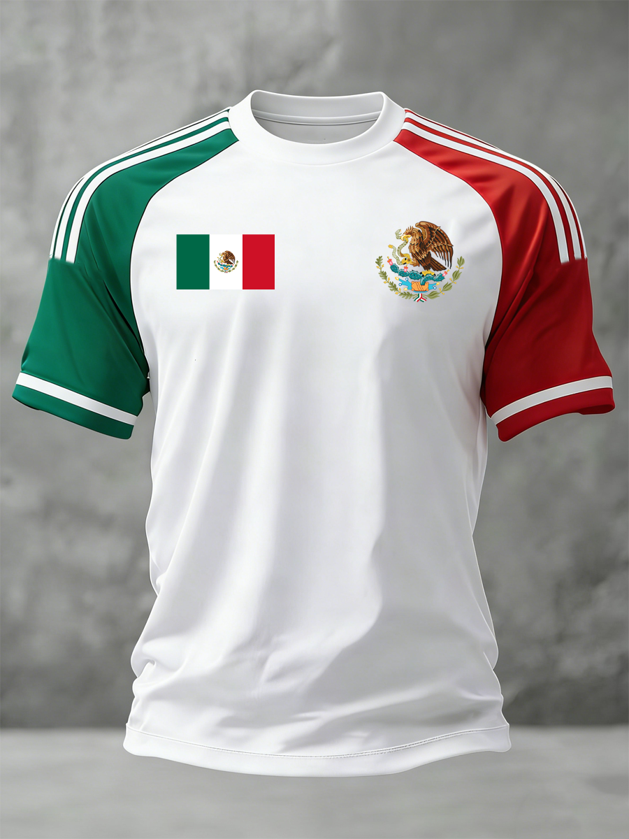 Men's Mexico Baseball Lover Print short sleeve t-shirt