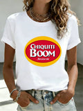 Women's Mexico Football Lover Funny Chiquitibum Printed T-Shirt